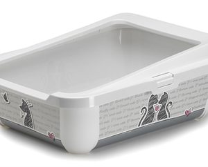 Trendy cat kattenbak open + rand cats in love