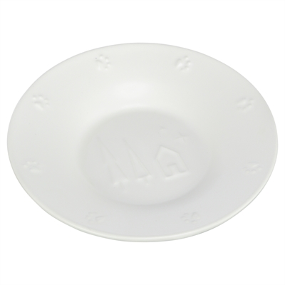 Trixie voerbak kat keramiek wit