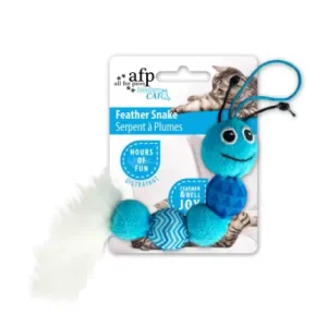 AFP Modern Cat Kattenspeelgoed Feather Snake — Blauw