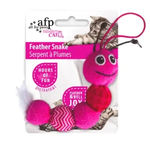 AFP Modern Cat Kattenspeelgoed Feather Snake — Roze