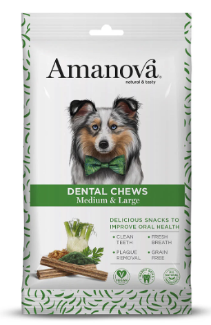 Amanova Dog Dental Chews Medium & Large 180 gram
