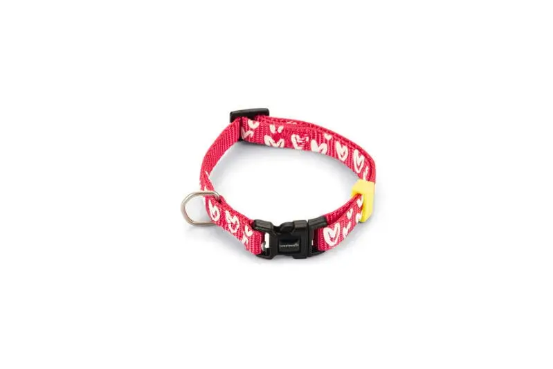 Beeztees Hondenhalsband Heart roze 20-30 cm