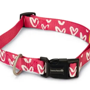 Beeztees Hondenhalsband Heart roze 48-70 cm