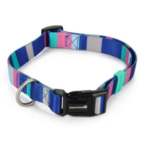 Beeztees Nylon Hondenhalsband Stripes 48-70x25 mm