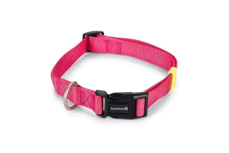Beeztees nylon Hondenhalsband Uni — Roze