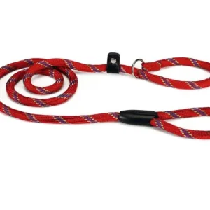 Beeztees Nylon Hondenriem Sliplijn rood 170x13 mm — 170 cm x 13 mm