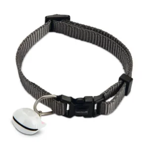 Beeztees nylon Kattenhalsbandje Uni — Donkergrijs