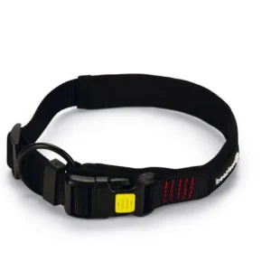 Beeztees Nylon Premium Hondenhalsband Parinca 50-55 cm — Zwart