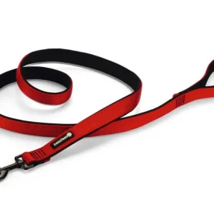 Beeztees Nylon Premium Hondenriem Parinca rood 180x25 — 180 cm x 25 mm