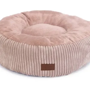 Designed by Lotte Ribbed Kattenmandje roze 50x50x17 cm — Roze