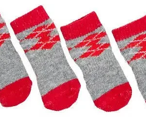 Doggy Socks — Rood / Grijs