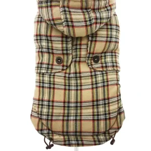 Hondenjas Beige Tartan