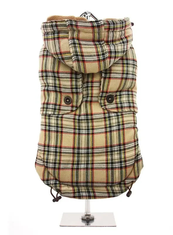 Hondenjas Beige Tartan