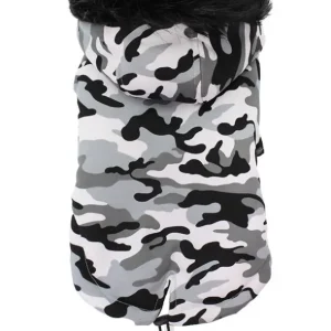 Hondenjas Camouflage Fishtail Parka — Grijs