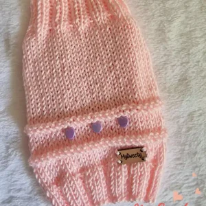 Hondentrui MySweety Purple Hearts in Pink — 3XS