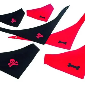 Karlie Bandana zwart met pootje 40-50 cm