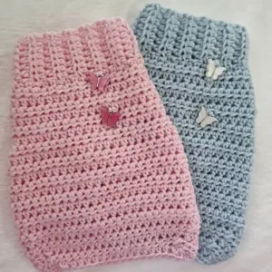 Hondentrui MySweety Baby Merino Butterfly Pink — 2XS