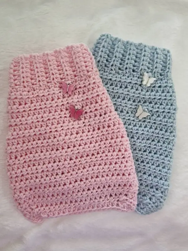 Hondentrui MySweety Baby Merino Butterfly Pink — 2XS