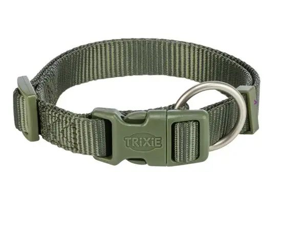 Premium Hondenhalsband Olijfgroen 15-25 cm