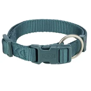 Premium Hondenhalsband Petrol Blauw 22-35 cm