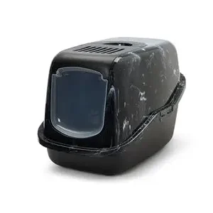 Savic Kattenbak Nestor Marble — Zwart