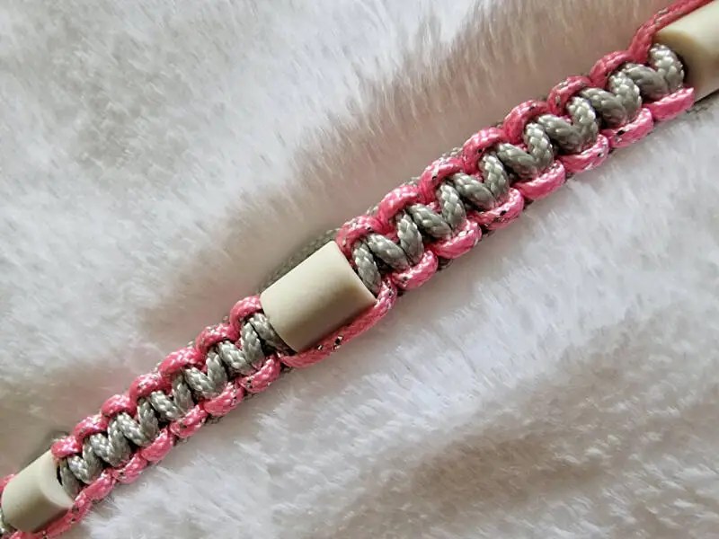 Tekenband Roze / Zilver 35-40 cm