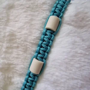 Tekenband Turquoise / Bruin 25-30 cm