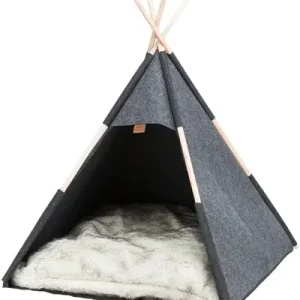 Trixie Schuilplaats Tipi Vilt — Antraciet