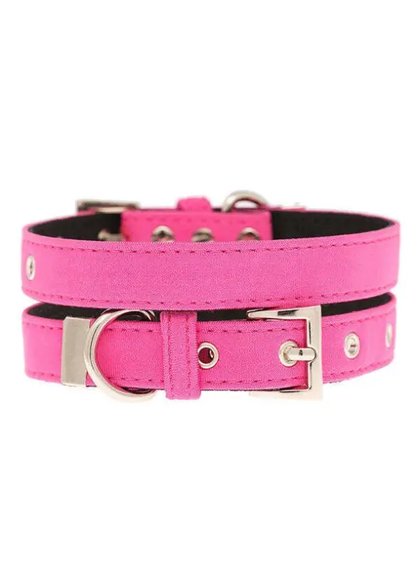 UrbanPup Hondenhalsband Neon Pink 24-34 cm