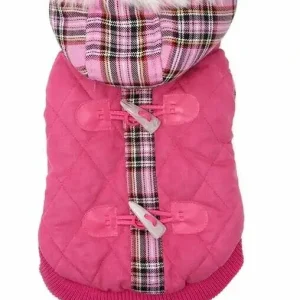 UrbanPup Hondenjas Highland Lady Quilted Tartan — Ruglengte 35 cm